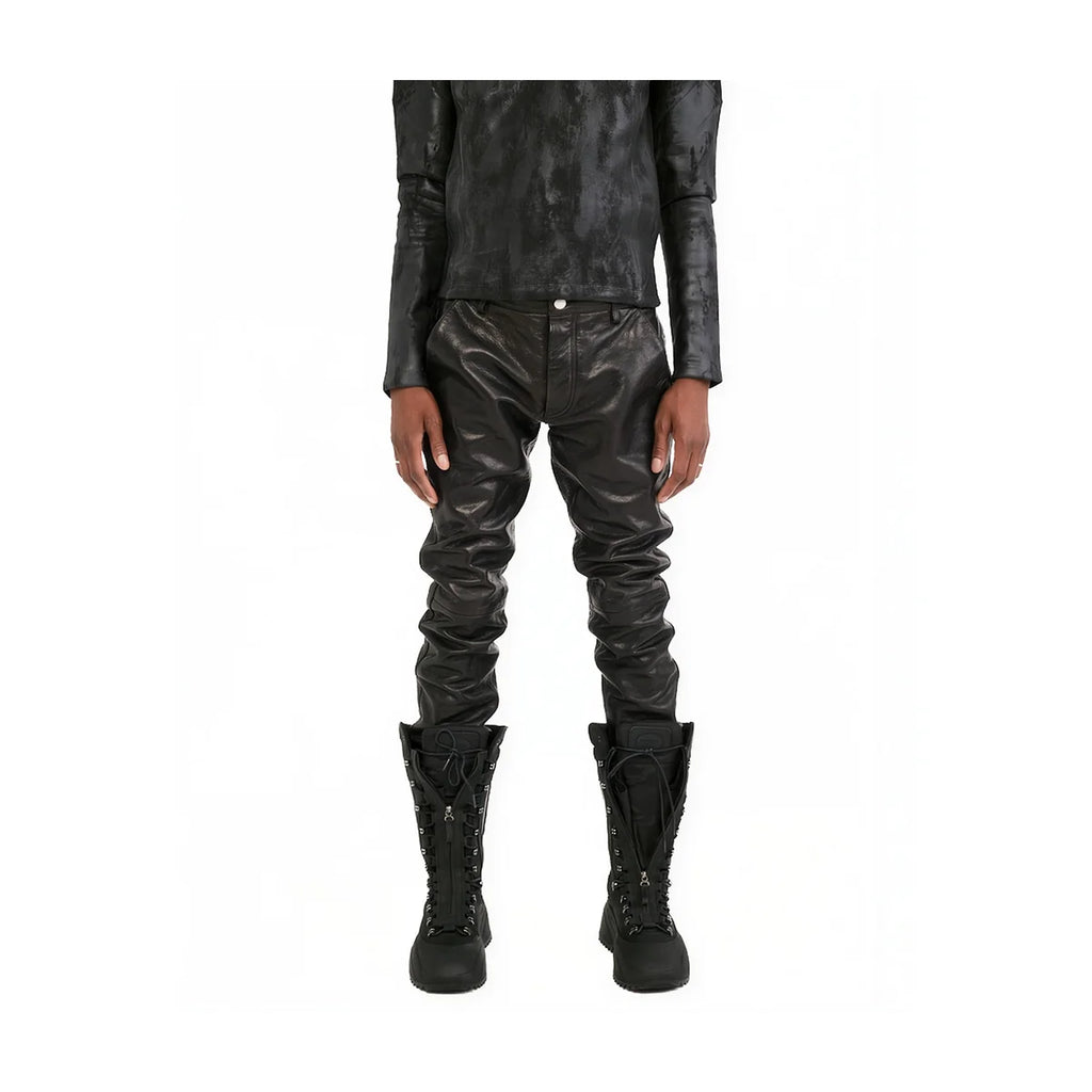 VIVET Slim Fit Leather Pants