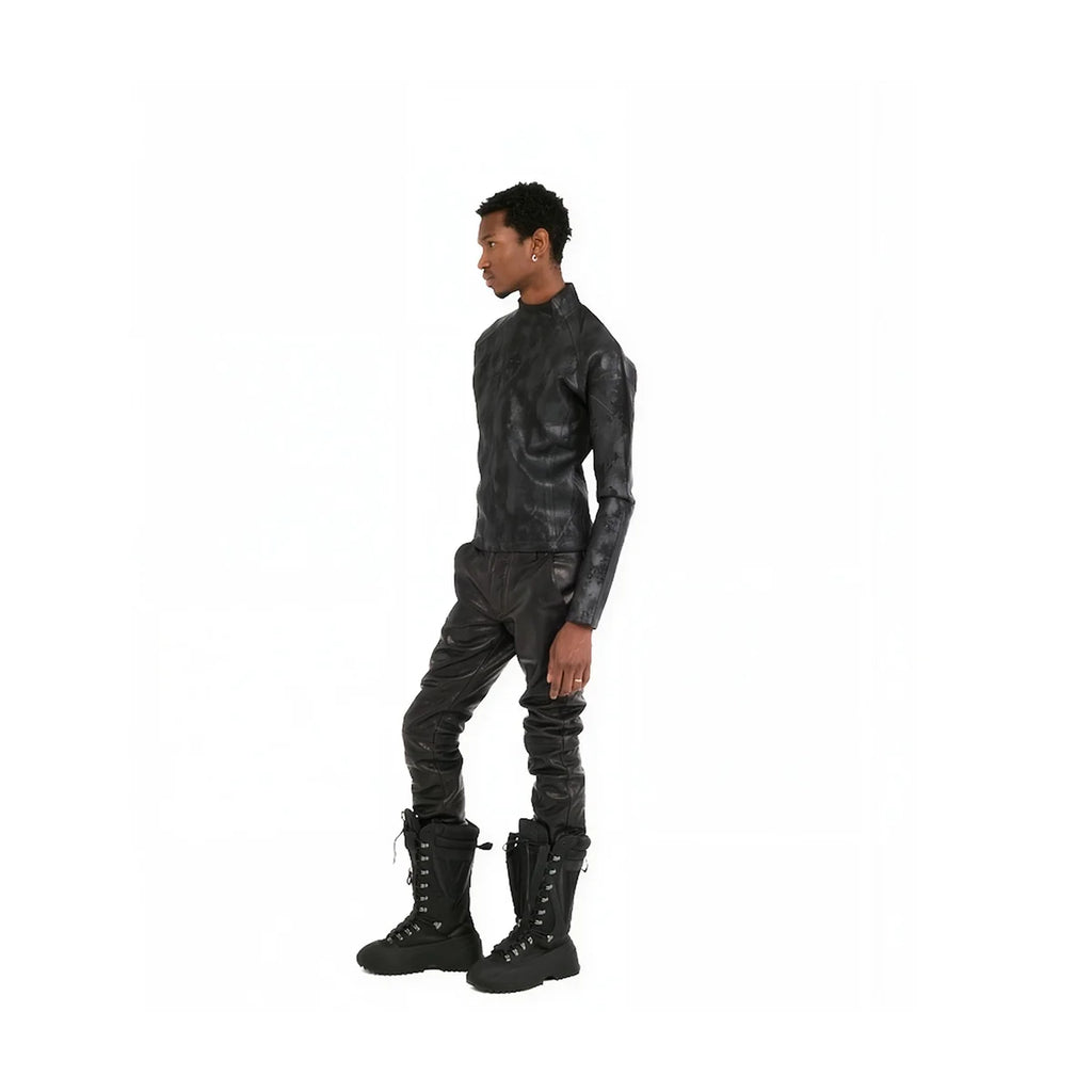 VIVET Slim Fit Leather Pants